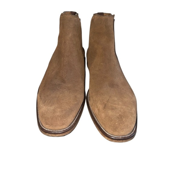 Aldo brown suede ankle boots Normcore Preppy Sz 12 - Picture 1 of 7